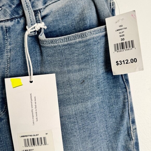 NWT Frame Denim Le Mini Boot Cut Raw Slit Galeston size 30 - Picture 8 of 16